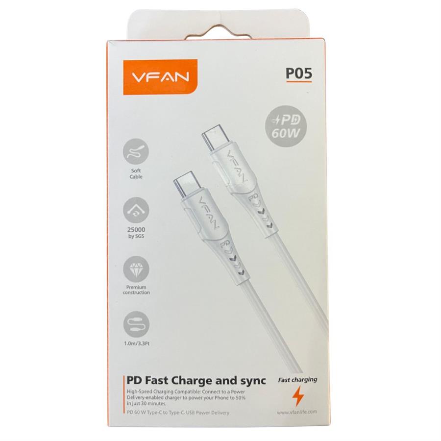 Cable tipo C a tipo C carga rápida reforzado