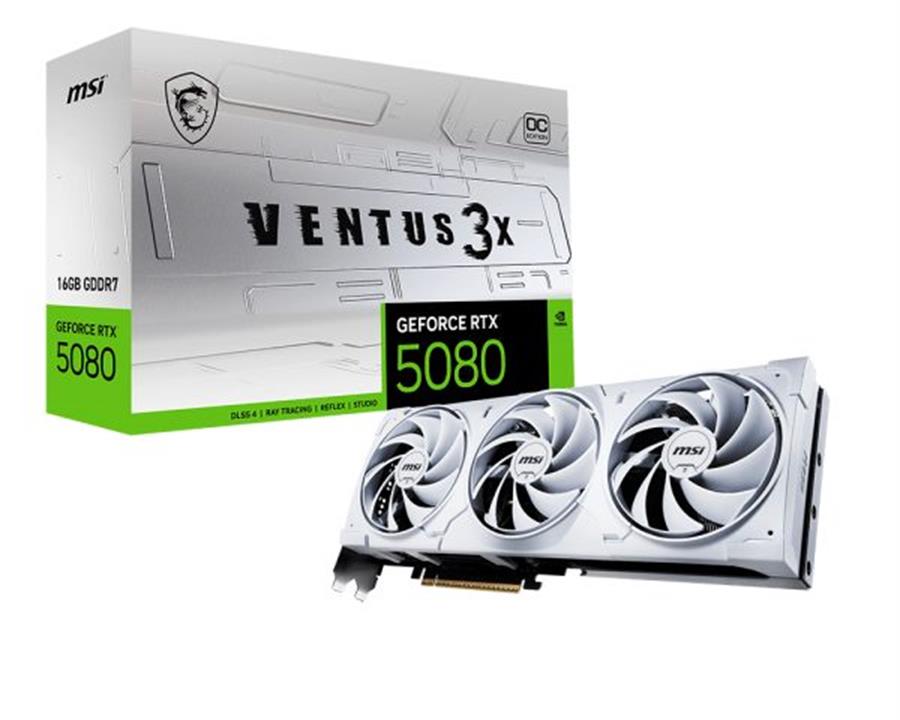 Placa MSI RTX 5080 VENTUS 3X 0C 16GB WHITE