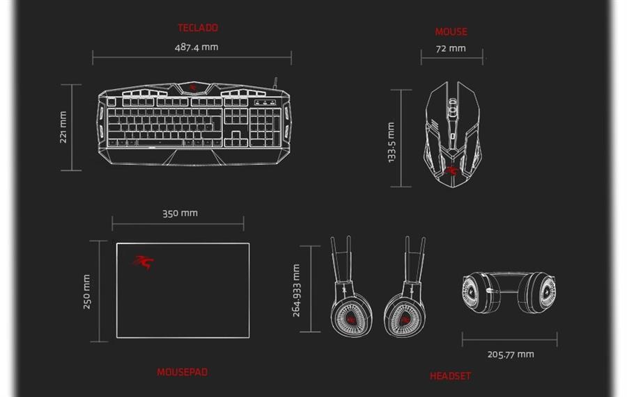 COMBO GAMER 4 EN 1 GS-5790 SENTEY