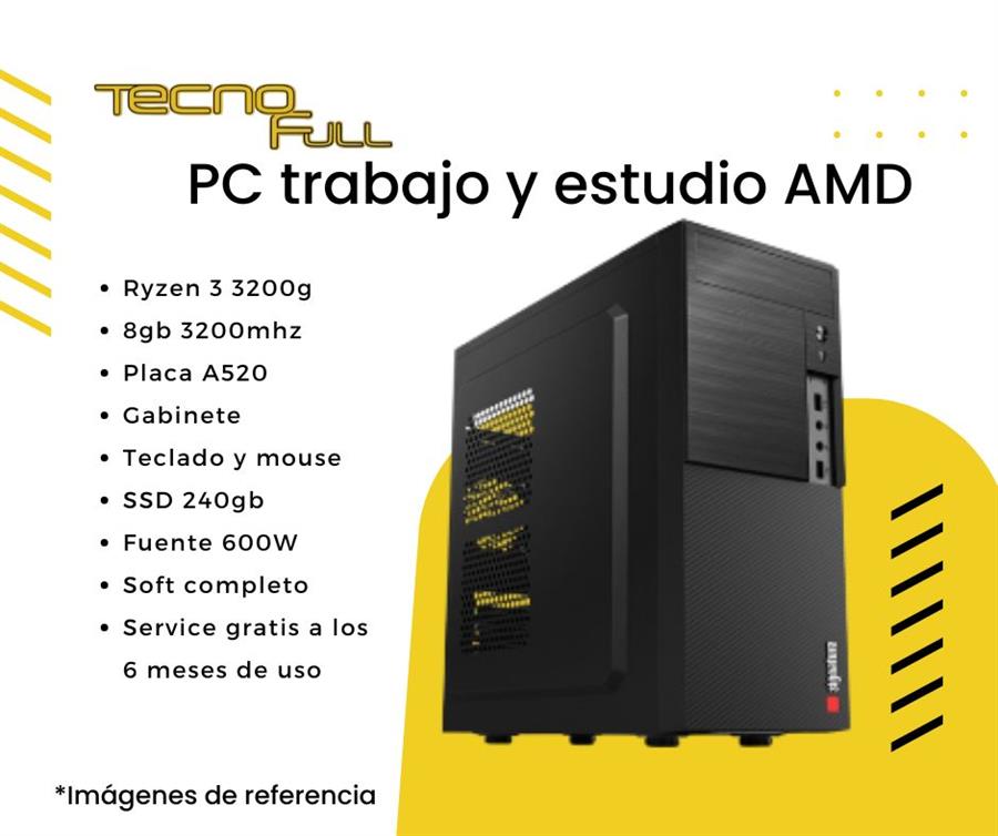 Pc completa para trabajo y estudio