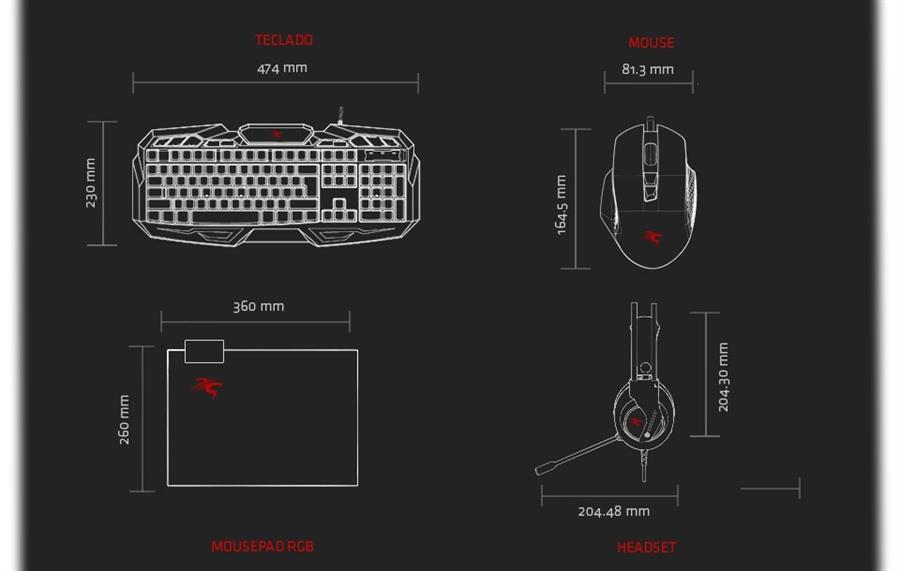 COMBO GAMER 4 EN 1 GS-5850 SENTEY