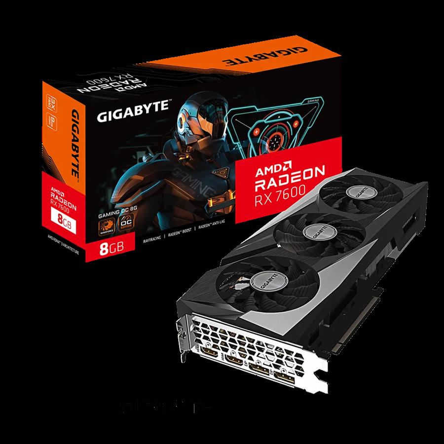 Placa RX 7600 GIGABYTE GAMING OC 8GB