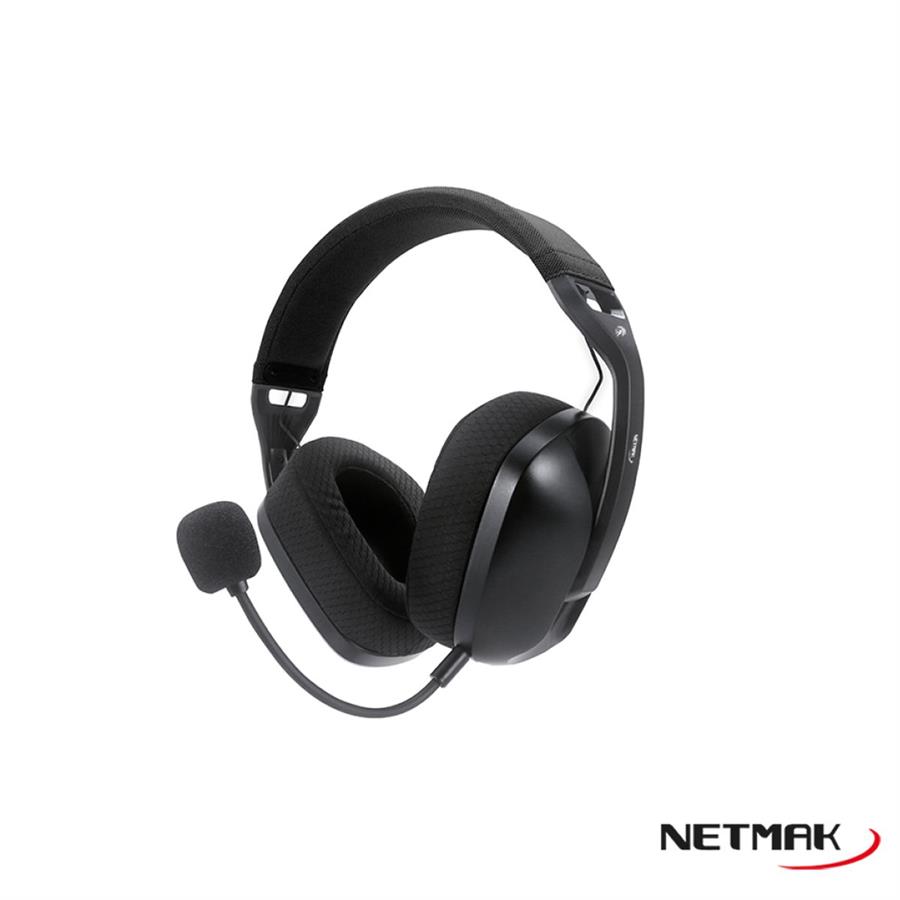AURICULAR TRIMODO VINCHA GAMER NM-N35 NEGRO NETMAK